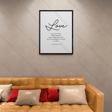 Faith Hope Love Plain Series: Love - 1 Corinthians 13:13