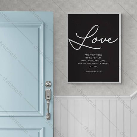 Faith Hope Love Black Series: Love - 1 Corinthians 13:13