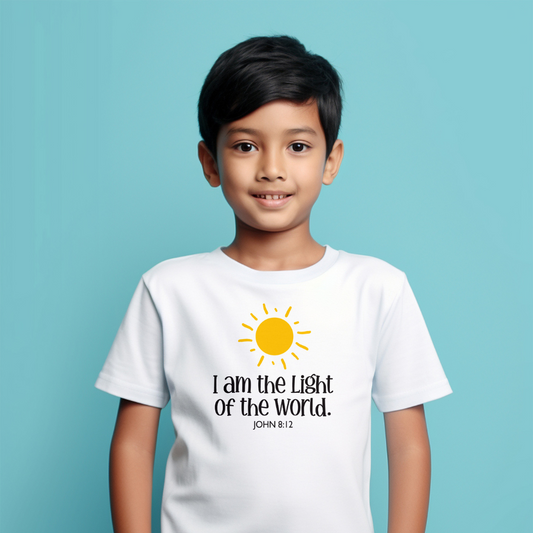 "I Am The Light of the World" Kids' T-Shirt - John 8:12