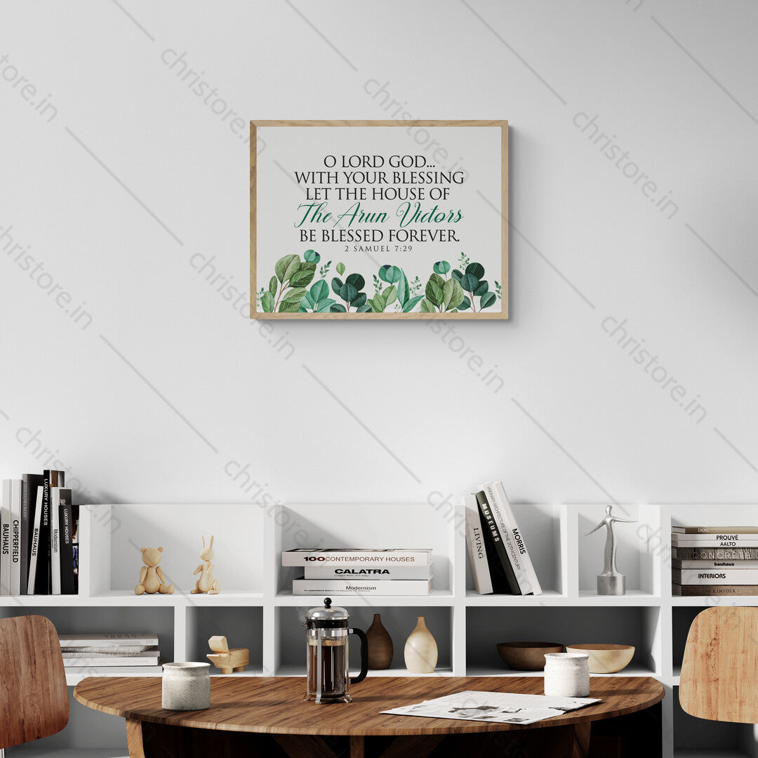 O Lord God With Your Blessing - 2 Samuel 7:29 - Personalized
