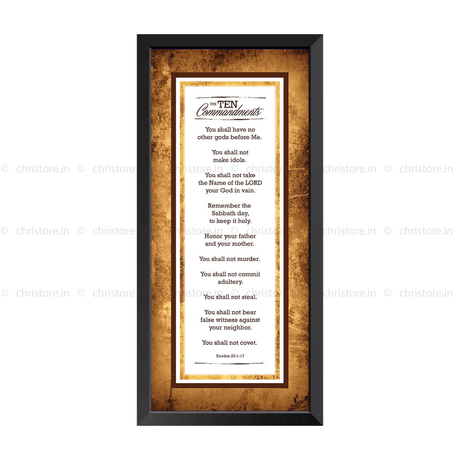Ten Commandments - Exodus 20:1-17