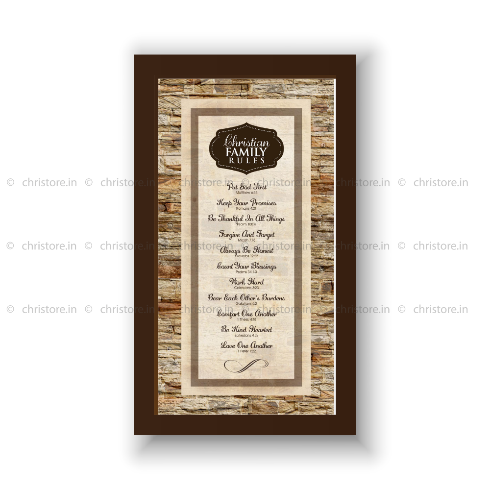 Christian Family Rules - Christian Quote