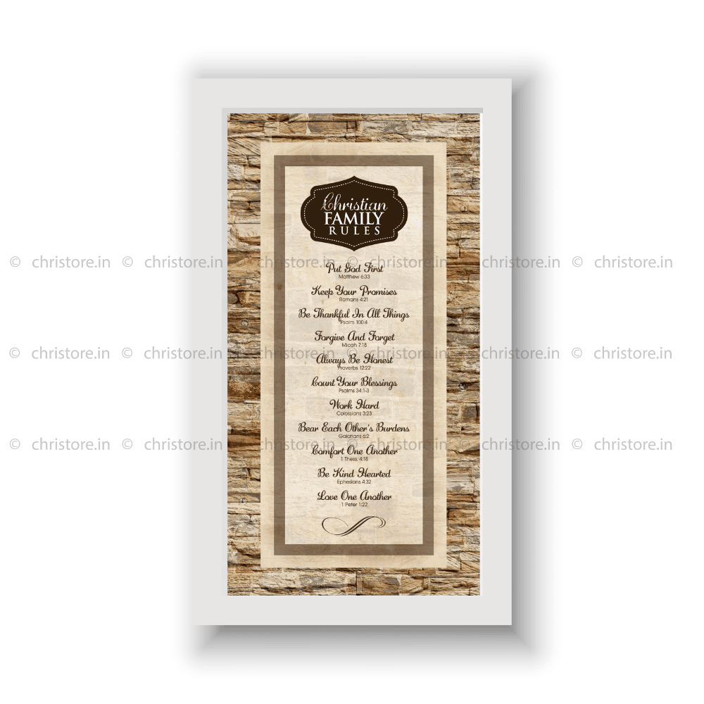 Christian Family Rules - Christian Quote
