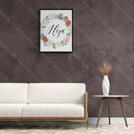 Faith Hope Love Floral Series: Hope - 1 Corinthians 13:13