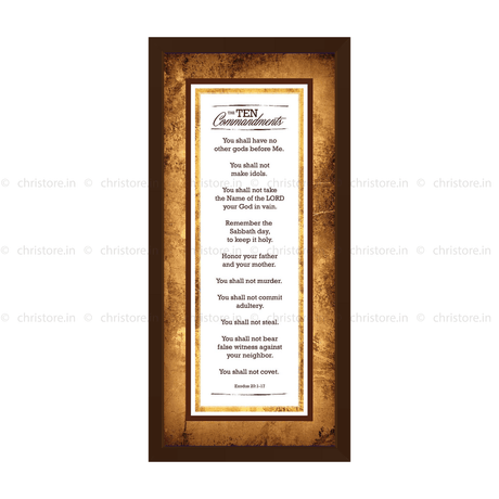 Ten Commandments - Exodus 20:1-17