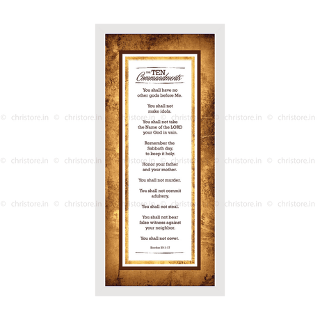 Ten Commandments - Exodus 20:1-17