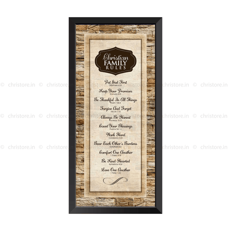 Christian Family Rules - Christian Quote