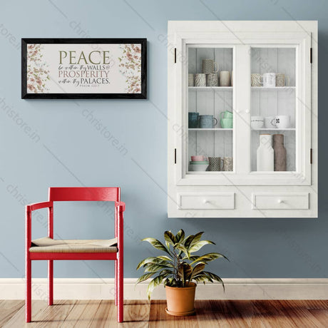 Peace be within your walls, Prosperity within your palaces - Psalm 122:7