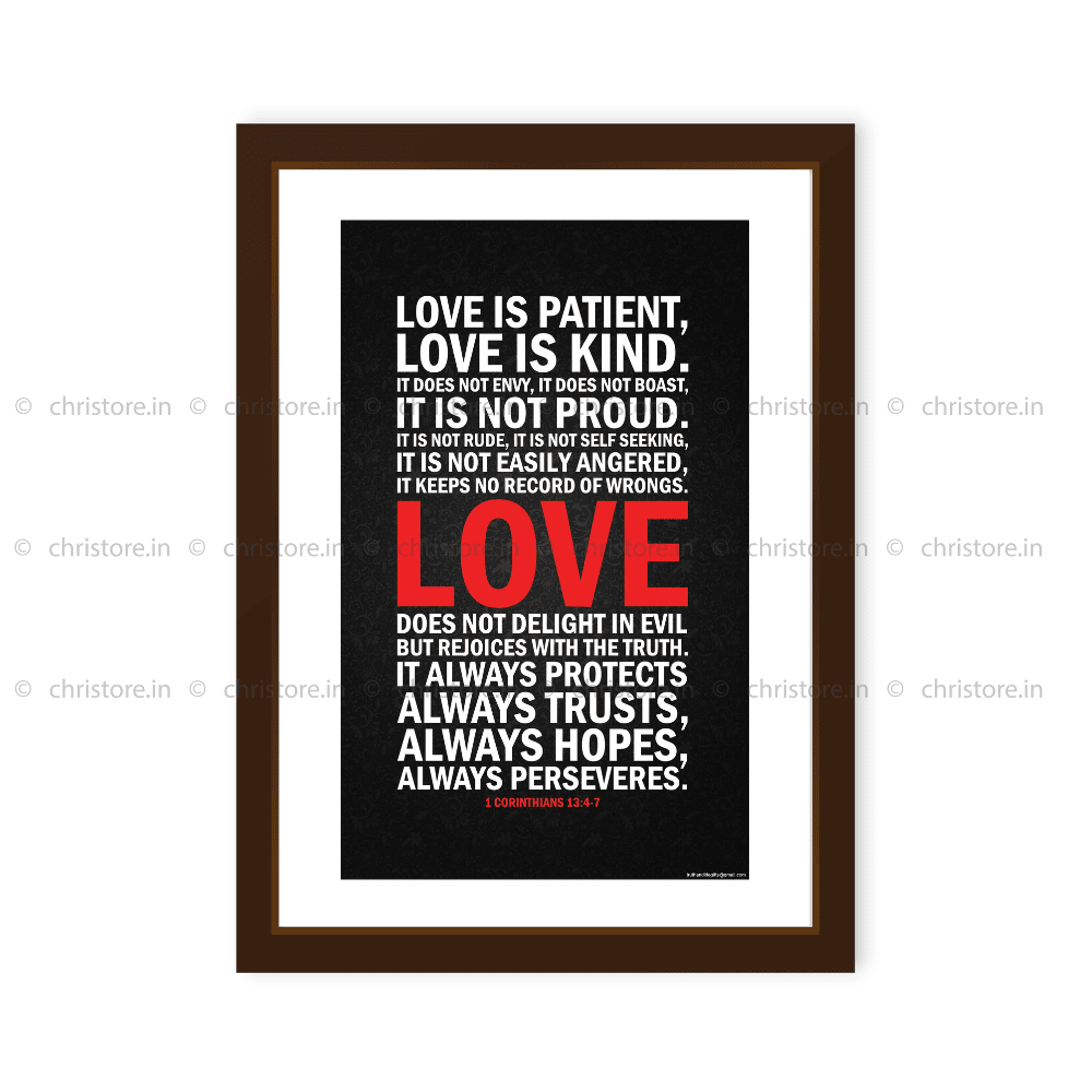 1 Corinthians 13 Love Is Patient 1 Corinthians 13 Bible Sign | Love Is