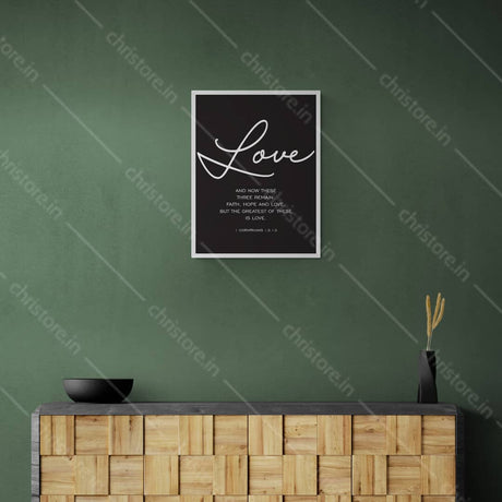 Faith Hope Love Black Series: Love - 1 Corinthians 13:13