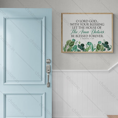 O Lord God With Your Blessing - 2 Samuel 7:29 - Personalized