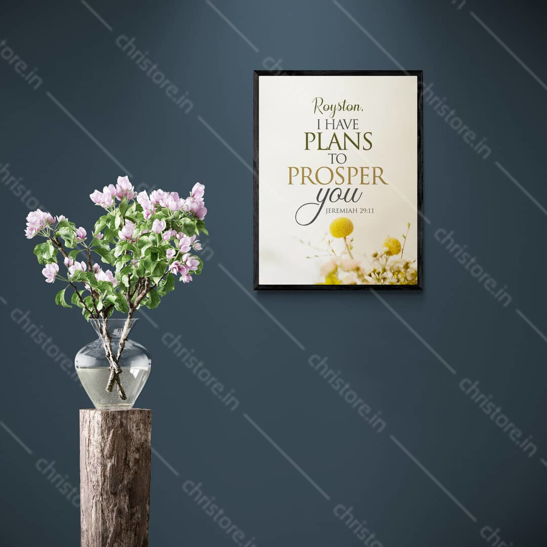I Have Plans To Prosper You - Jeremiah 29:11 - Personalized