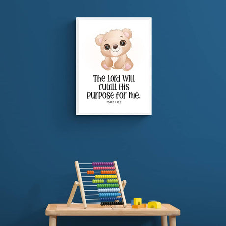 Kids: The Lord Will Fulfill His Purpose For Me - Psalm 138:8