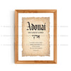 Adonai: Lord, Master