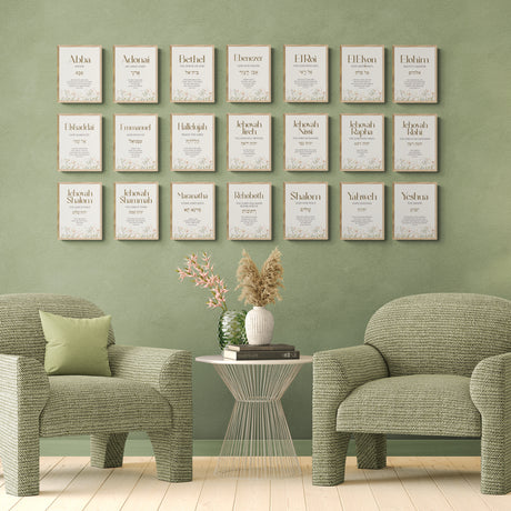 Names of God Frames Combo Pack - English